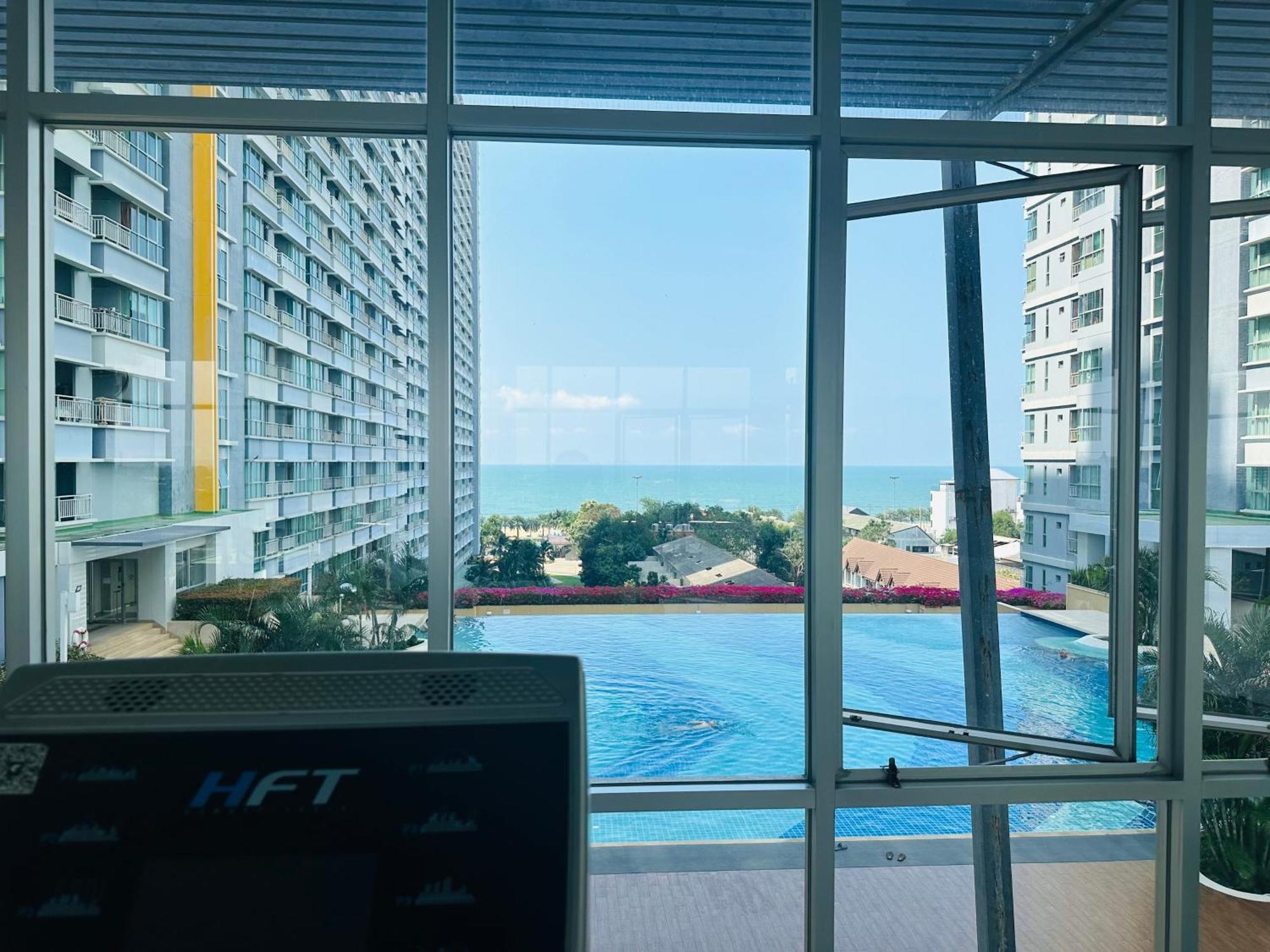 Seaview Beach Room Lumpini-Pool And Gym Face To Ocean جومتين بيتش المظهر الخارجي الصورة